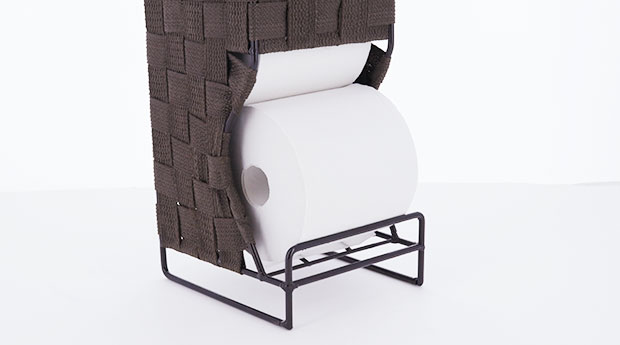 リボンテープ トイレットペーパーホルダー ＢＲ ＹＨ９５０２(ブラウン): バス・トイレ・清掃用品