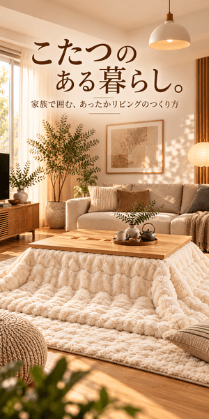 【PICKUP】こたつのある暮らし。家族で囲む、あったかリビングのつくり方