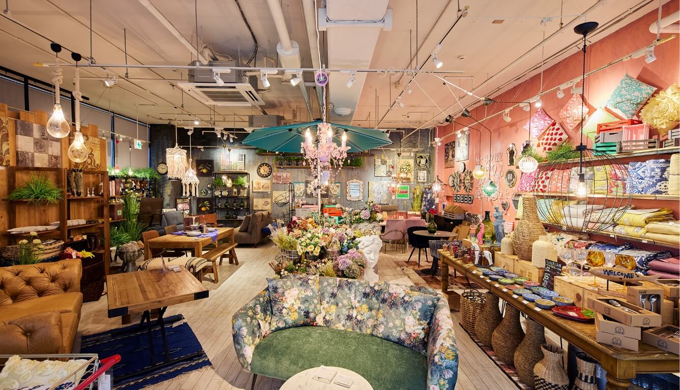 SAKODAホームファニシングス与次郎店のインテリア雑貨売り場