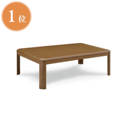 ウッド こたつ本体　120×80 BR