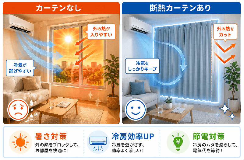 断熱カーテンの効果